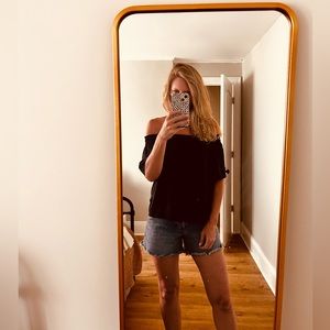 Amanda Uprichard Cleo top in black